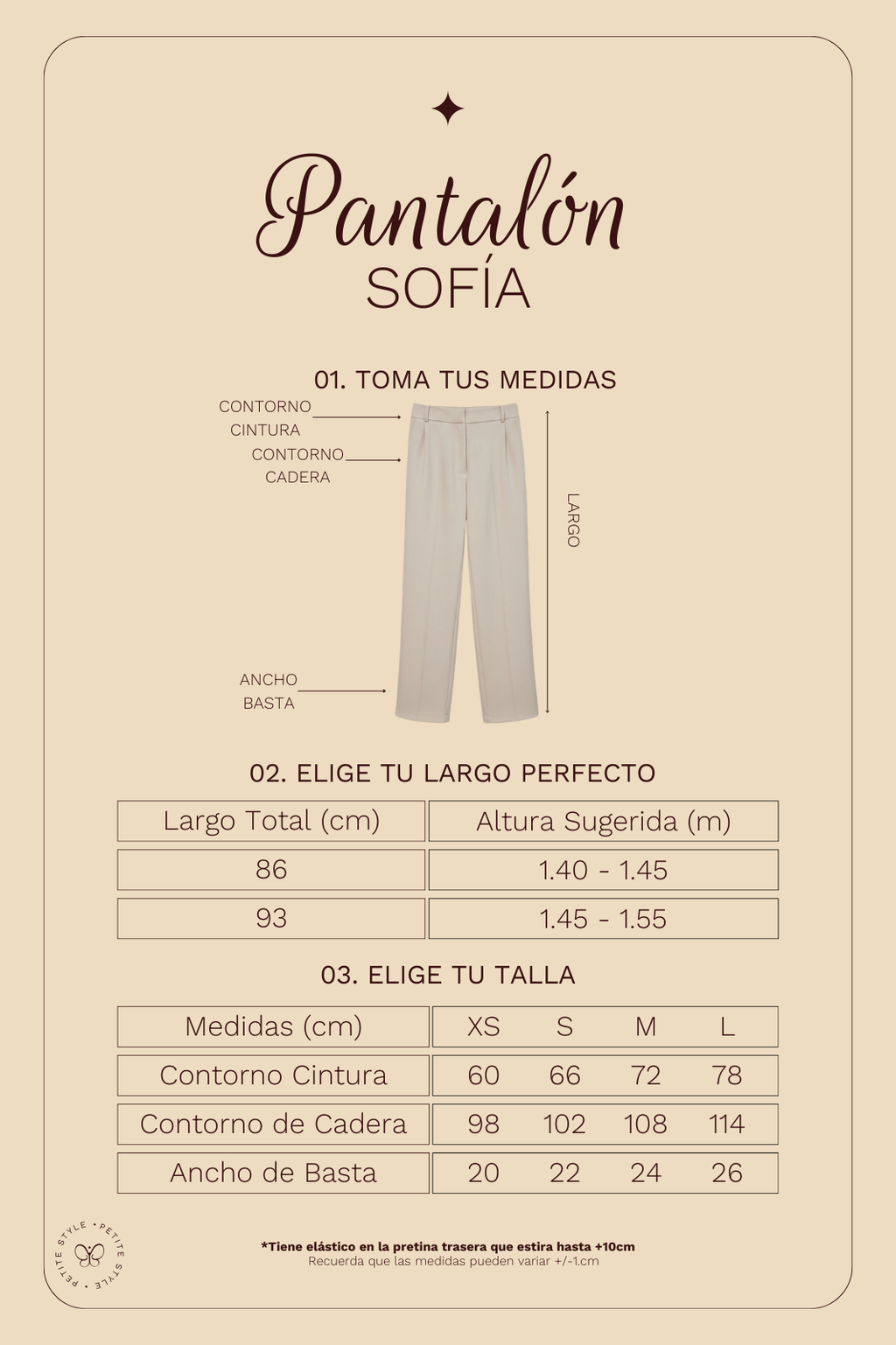 Pantalón Petite Sofía - Beige