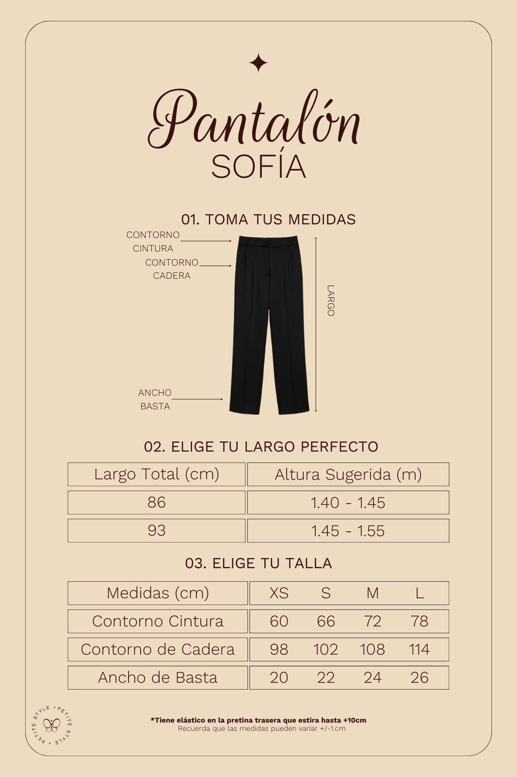 Pantalón Petite Sofía - Negro