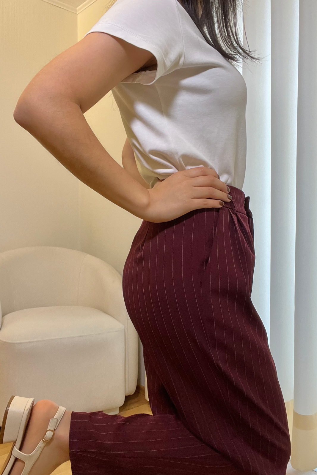 Pantalón Petite Dana - Borgoña