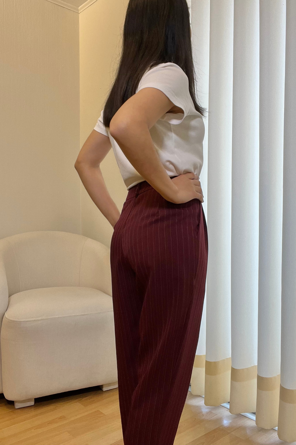 Pantalón Petite Dana - Borgoña