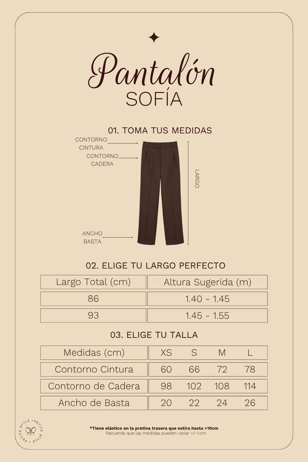 Pantalón Petite Sofía - Marrón