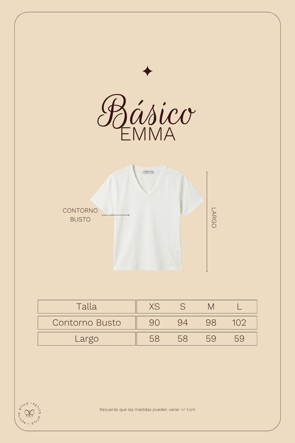 Polo Básico Petite Emma - Perla