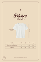 Polo Básico Petite Emma - Perla