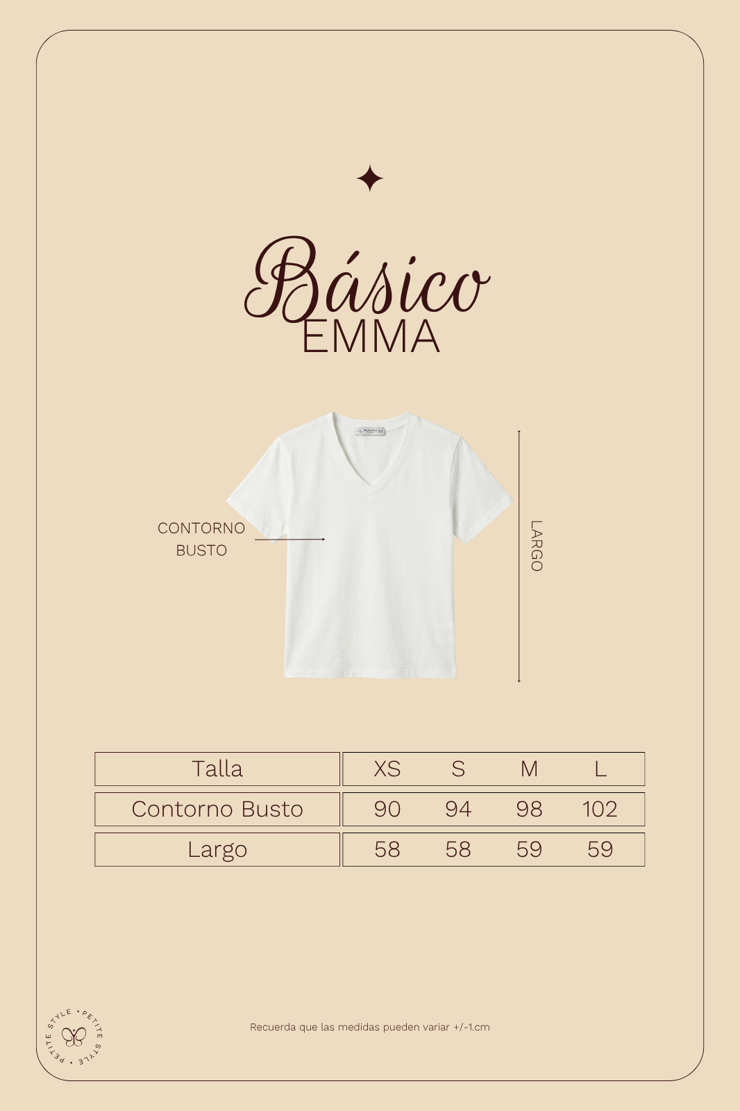Polo Básico Petite Emma - Perla
