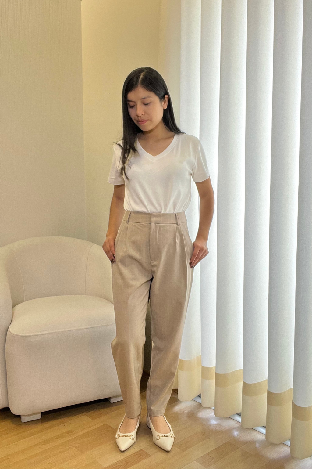 Pantalón Petite Dana - Beige