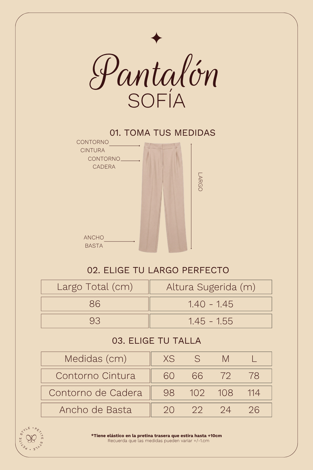 Pantalón Petite Sofía - Beige