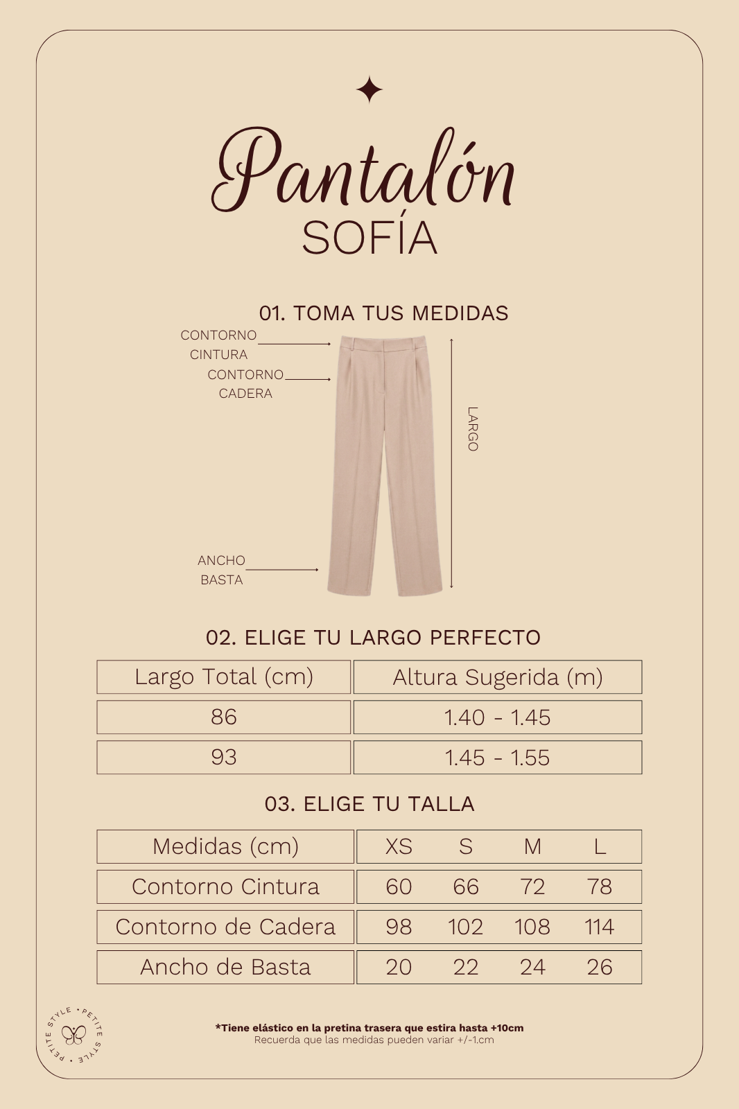 Pantalón Petite Sofía - Beige