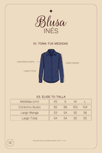 Blusa Petite Inés - Azul marino - PREVENTA