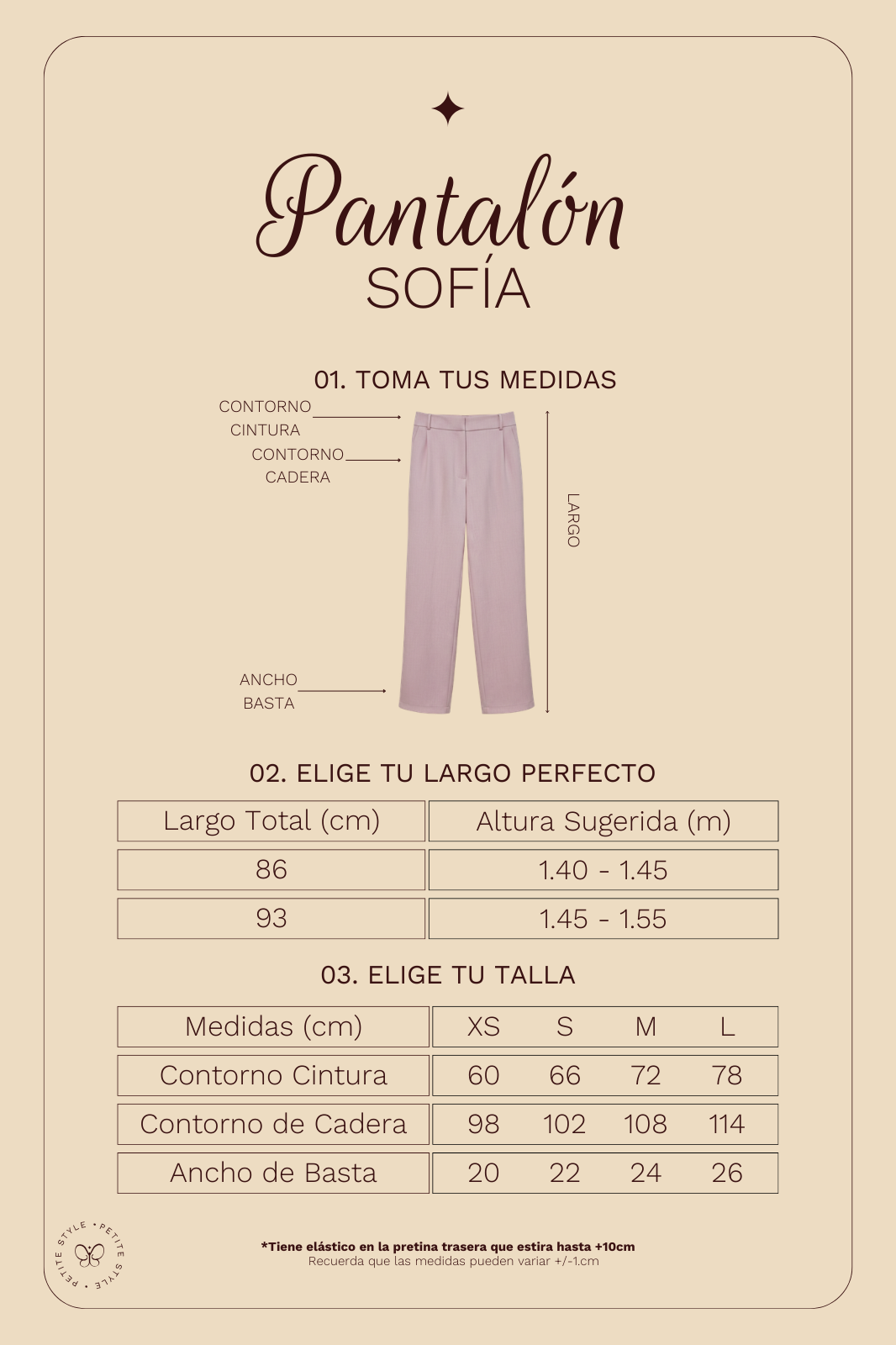 Pantalón Petite Sofía - Rosa