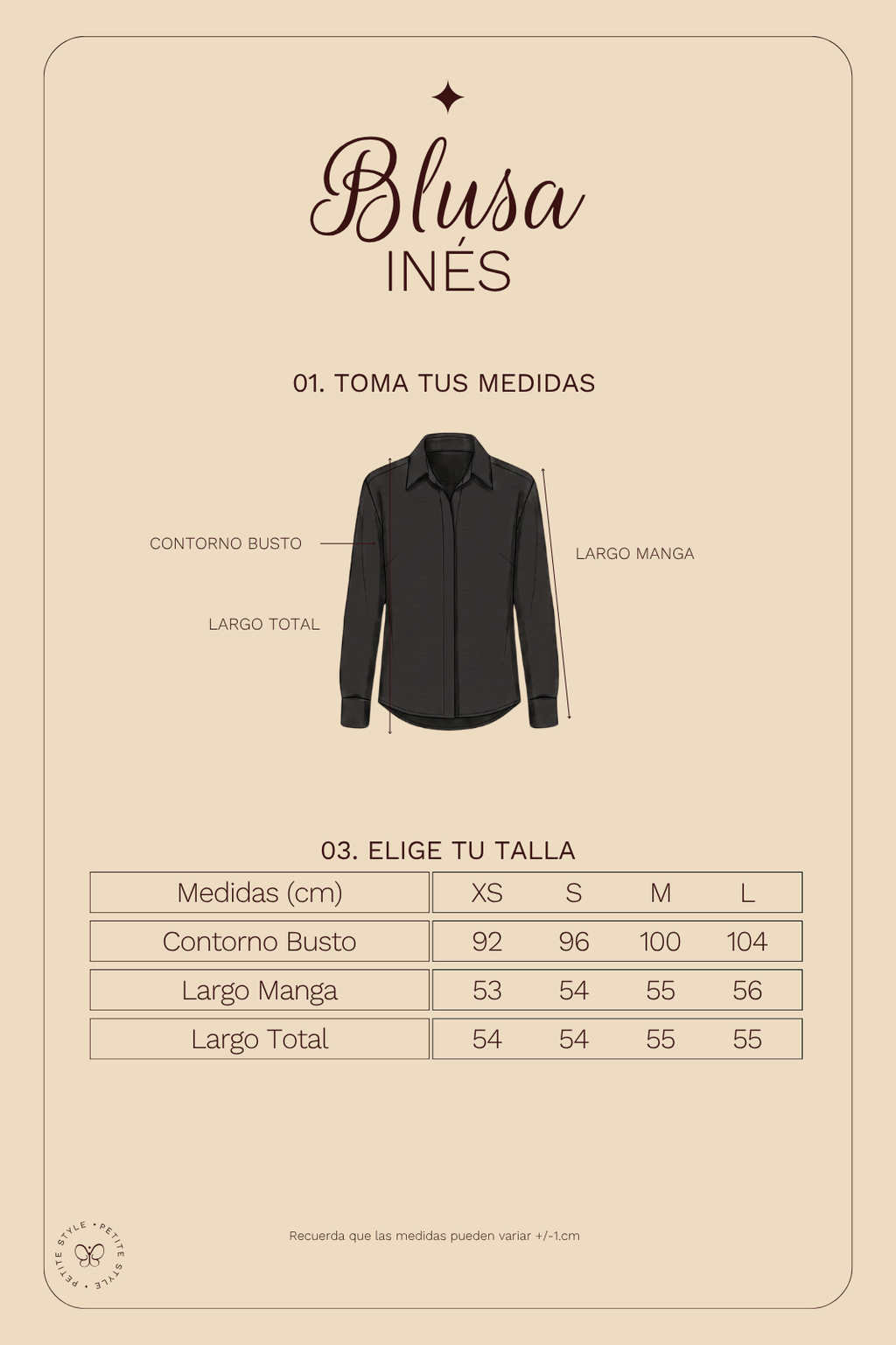 Blusa Petite Inés - Negro - PREVENTA