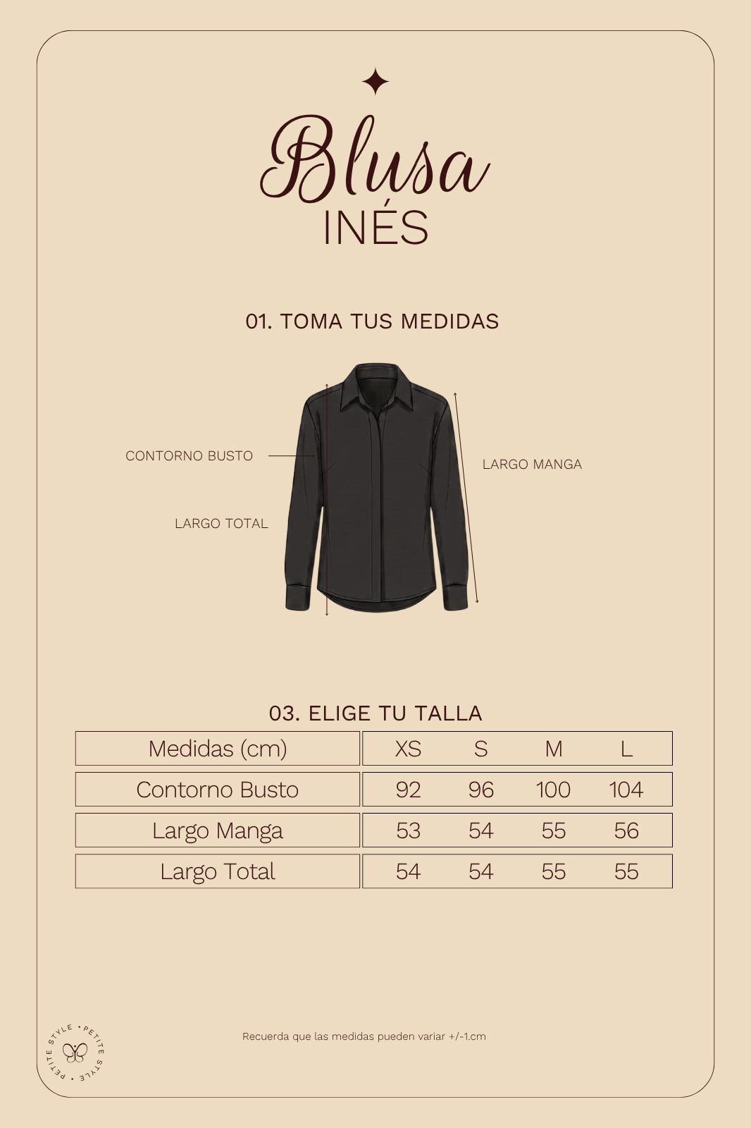 Blusa Petite Inés - Negro - PREVENTA