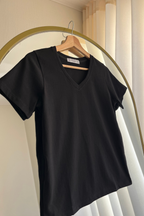 Polo Básico Petite Emma - Negro