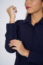 Blusa Petite Inés - Azul marino - PREVENTA