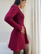 Vestido Petite Belén - Vino