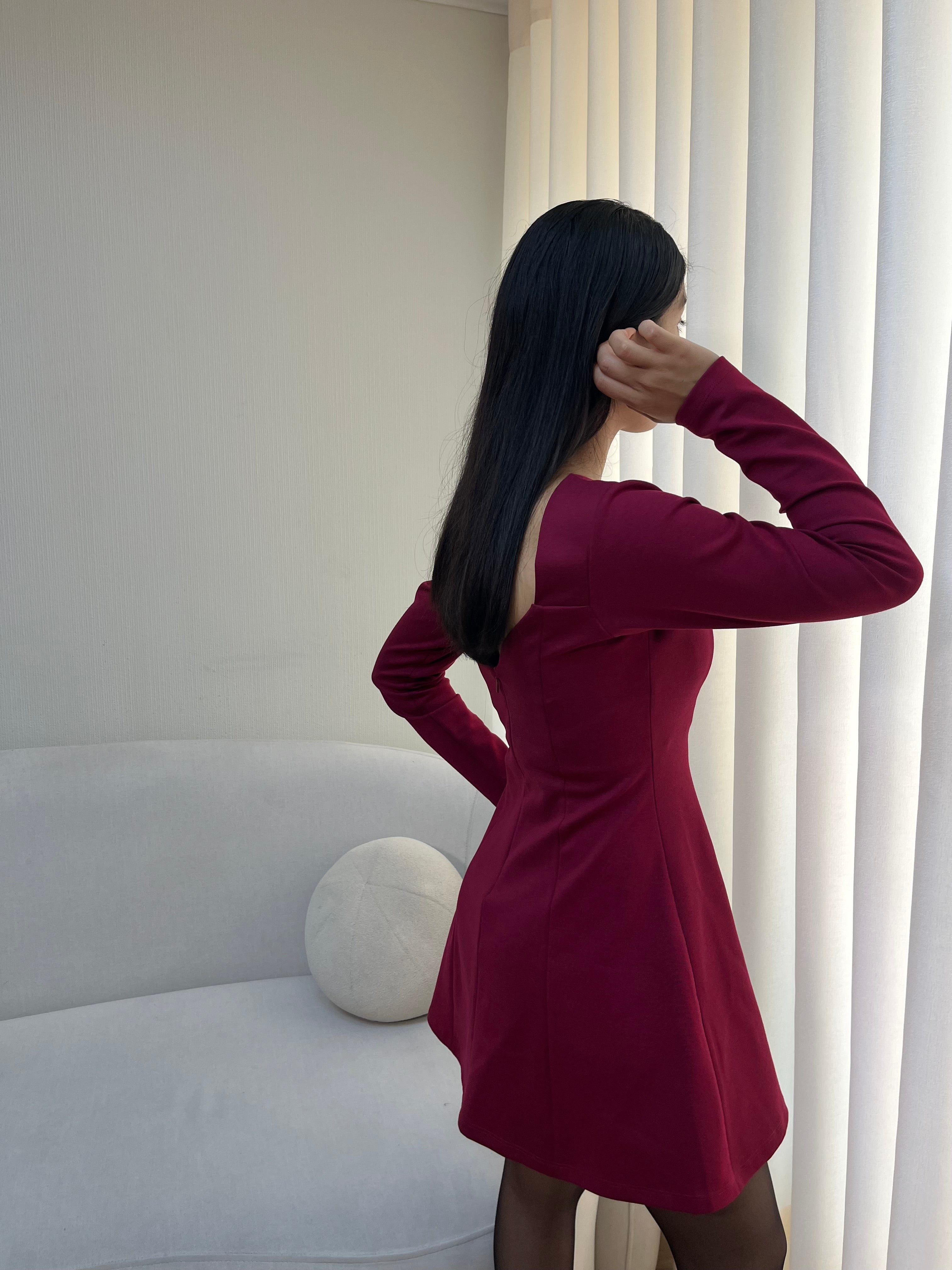 Vestido Petite Belén - Vino