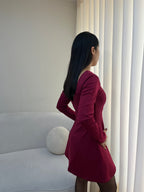 Vestido Petite Belén - Vino