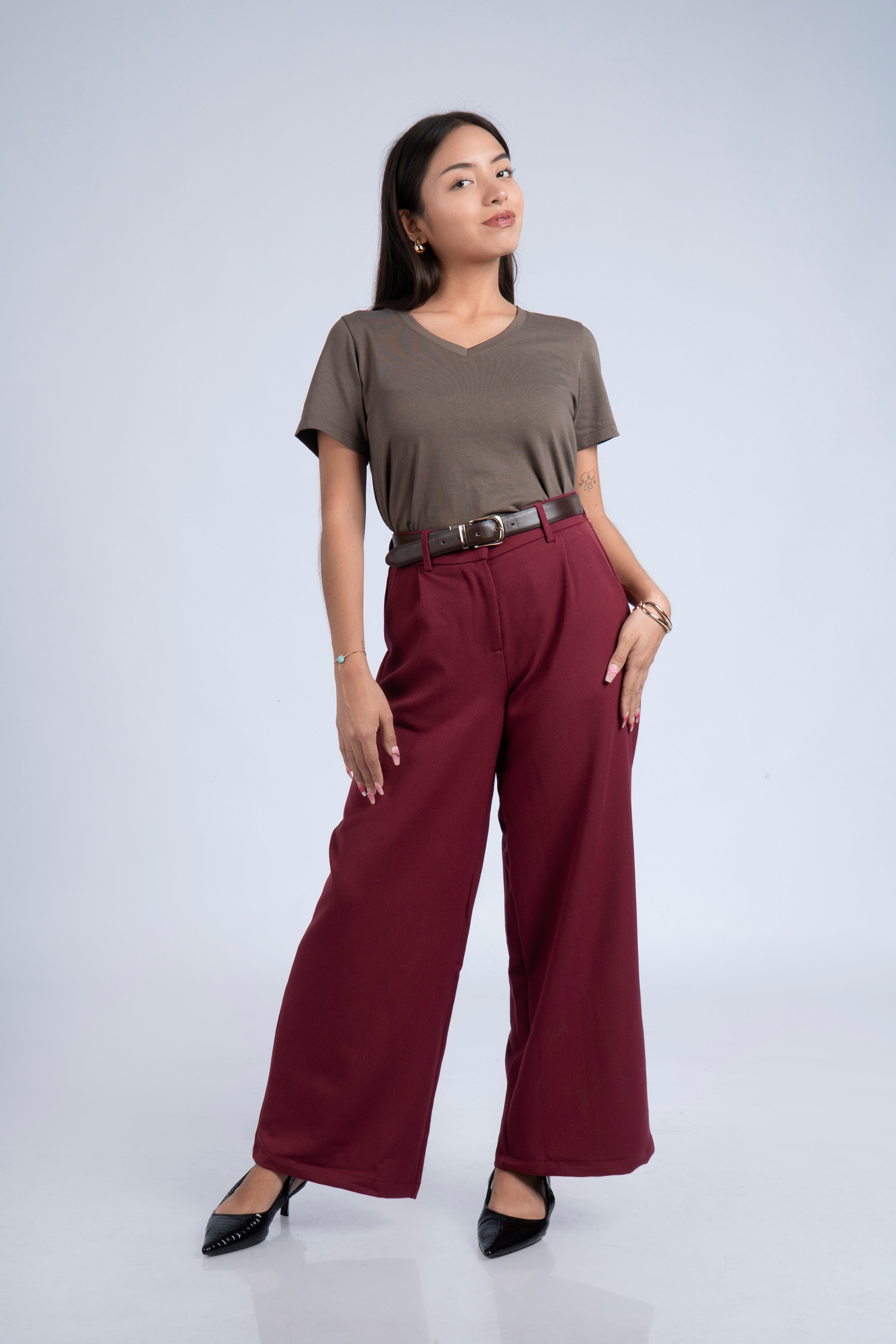 Polo Básico Petite Emma - Moca