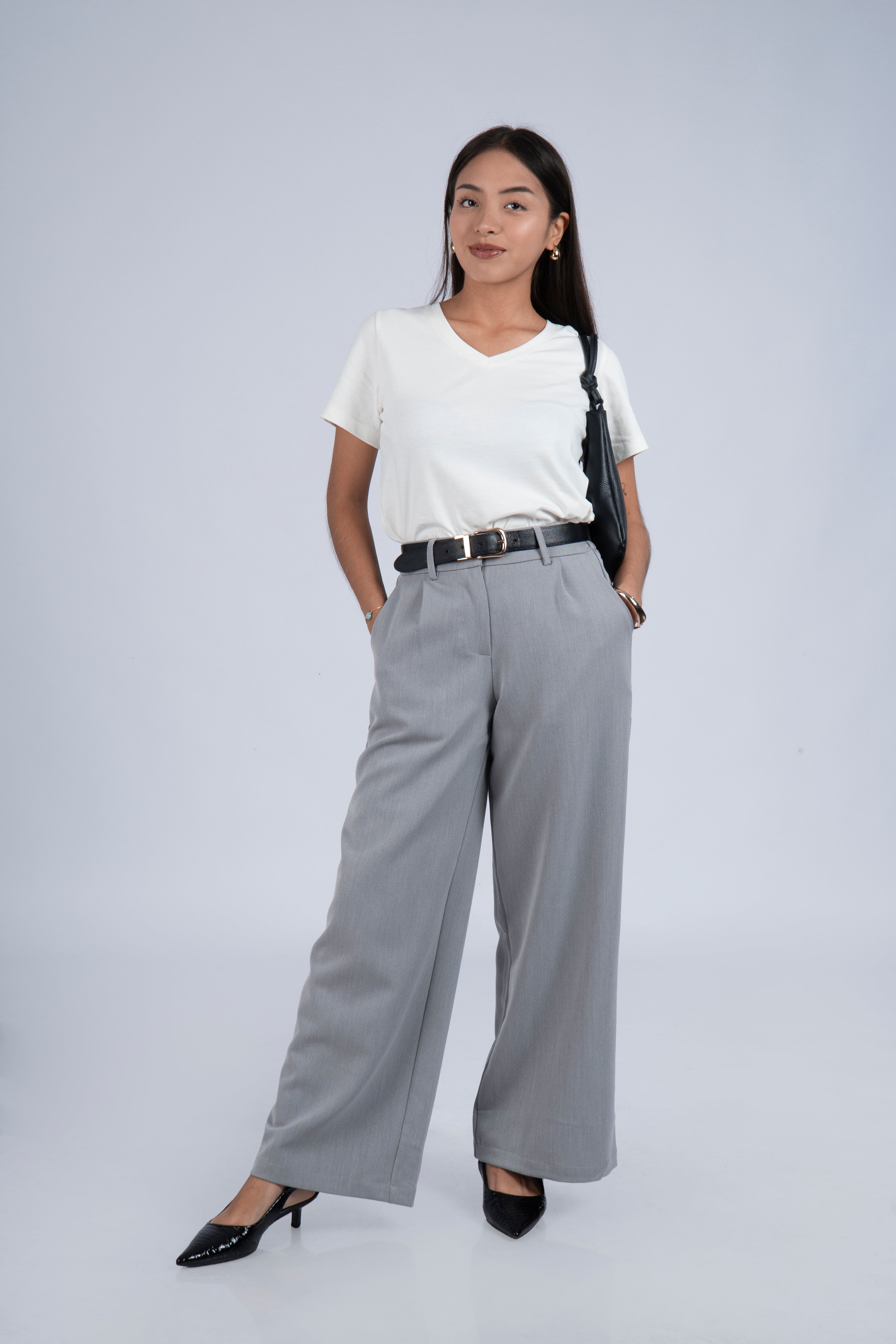 Pantalón Petite María - Plomo