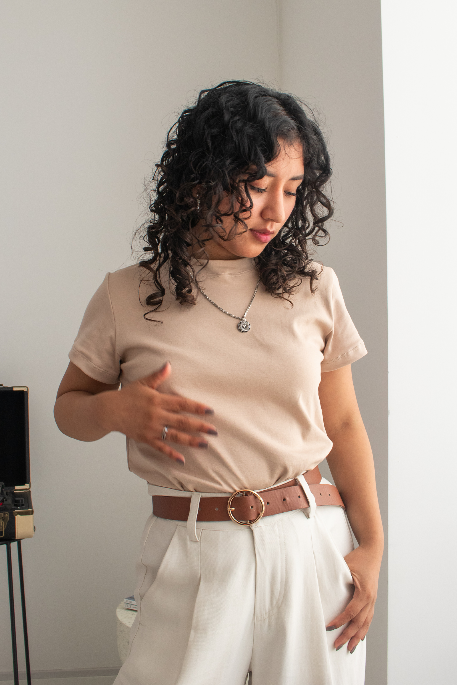 Polo Básico Petite - Beige