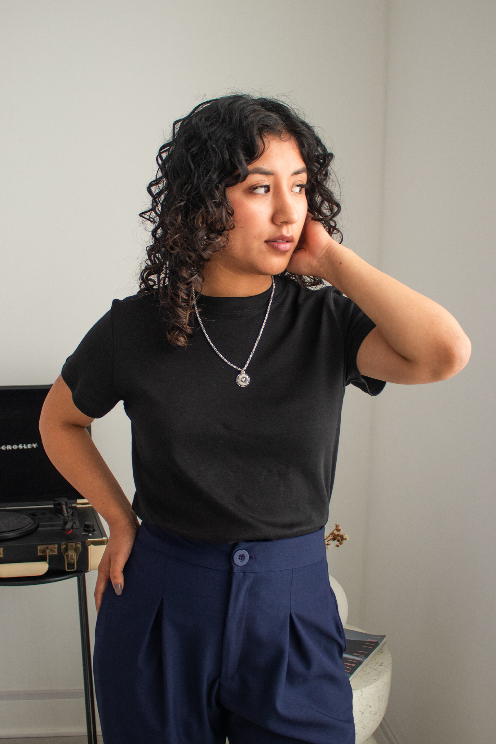 Polo Básico Petite Isa - Negro