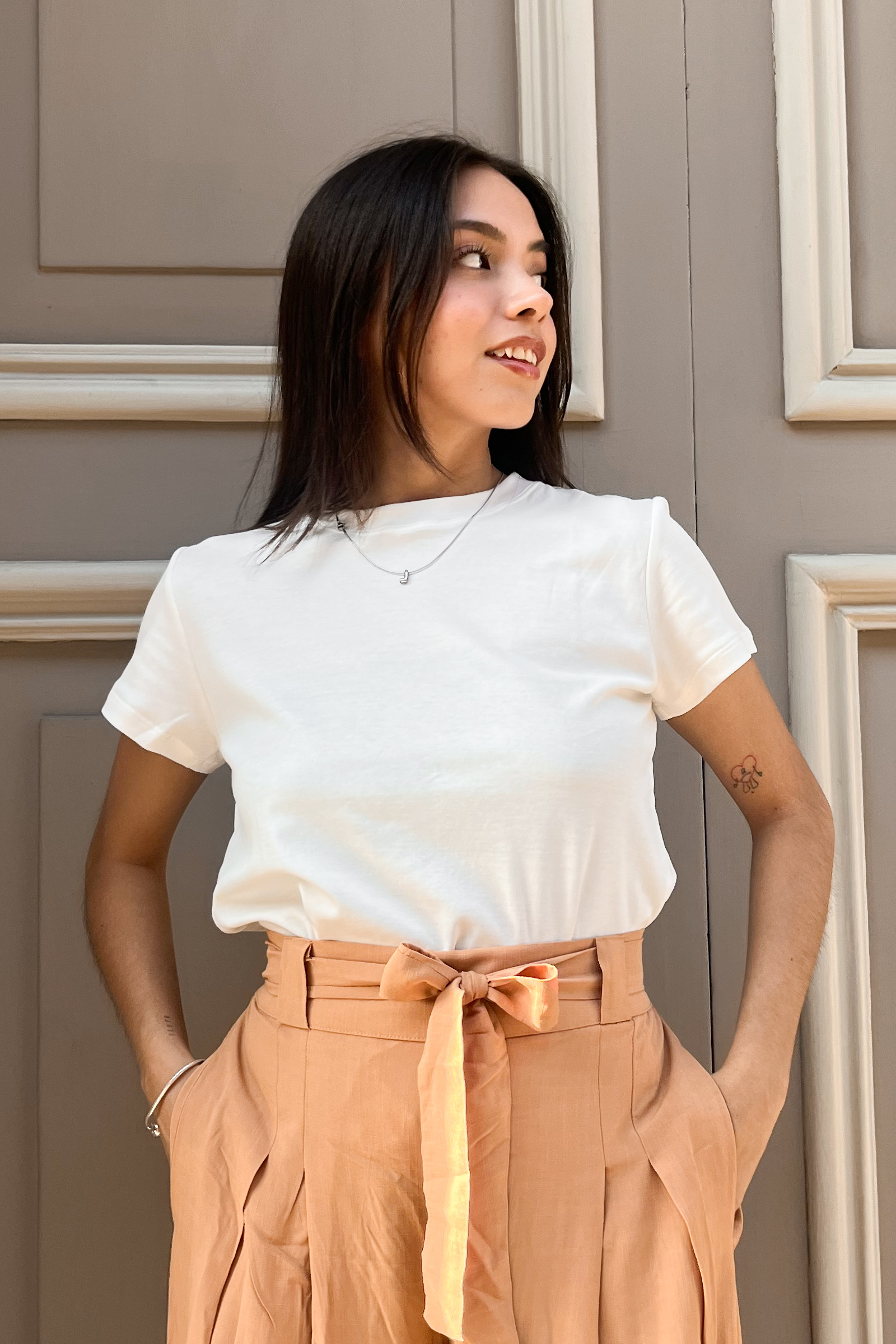 Polo Básico Petite Isa - Perla
