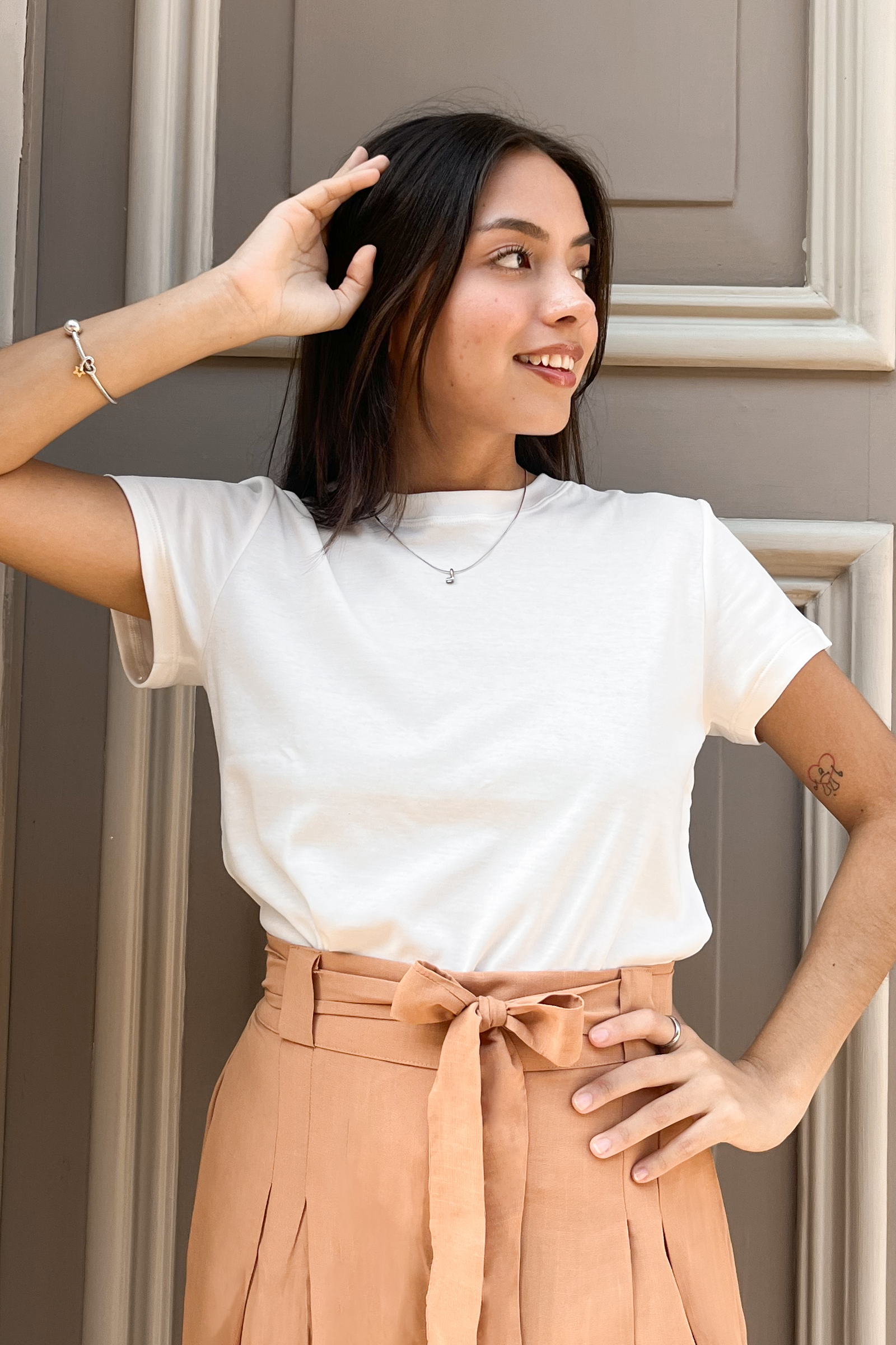 Polo Básico Petite Isa - Perla