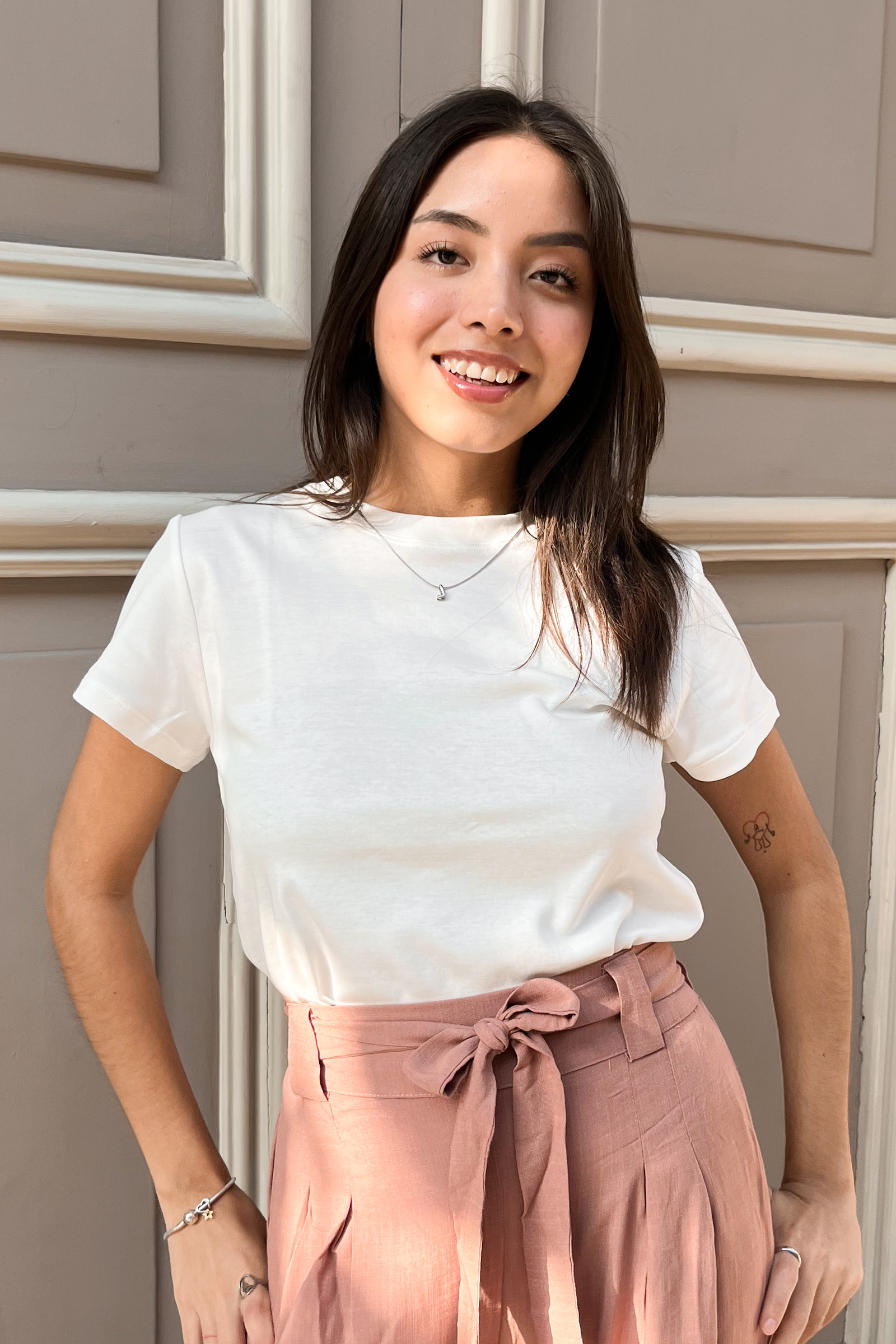 Polo Básico Petite Isa - Perla