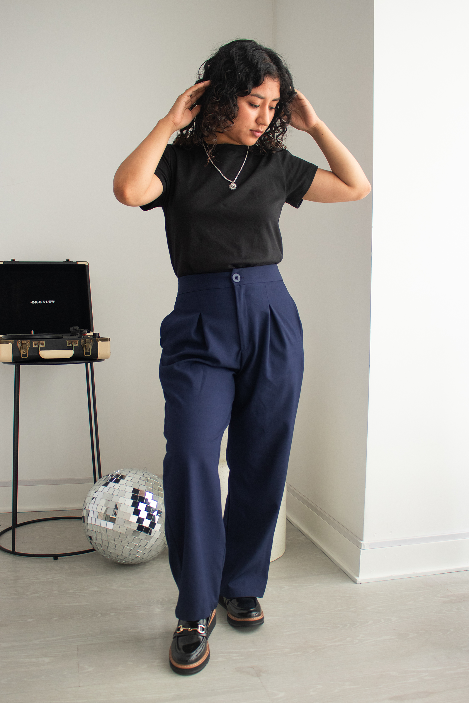 Pantalón Petite Olivia - Azul