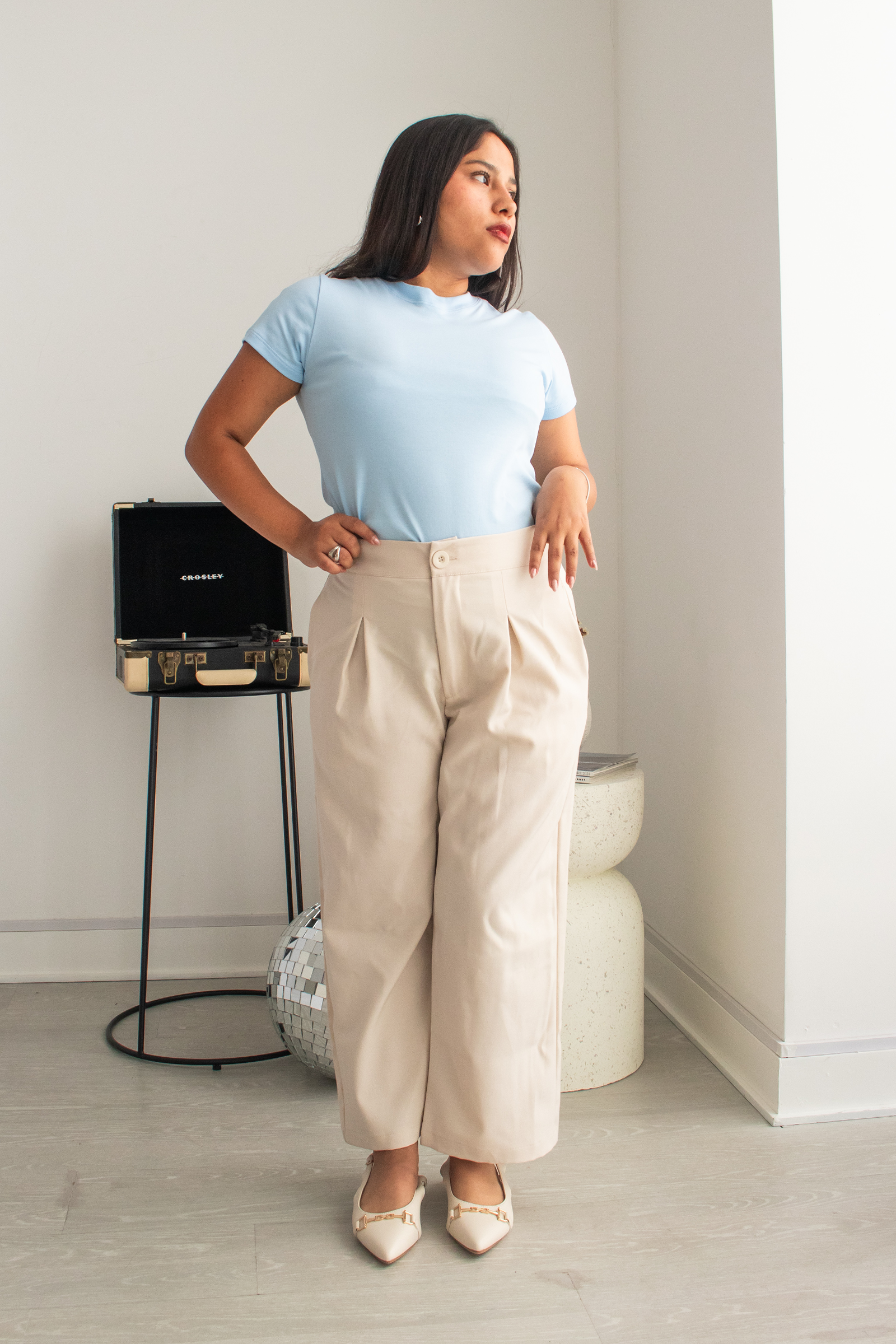 Pantalón Petite Olivia - Champagne