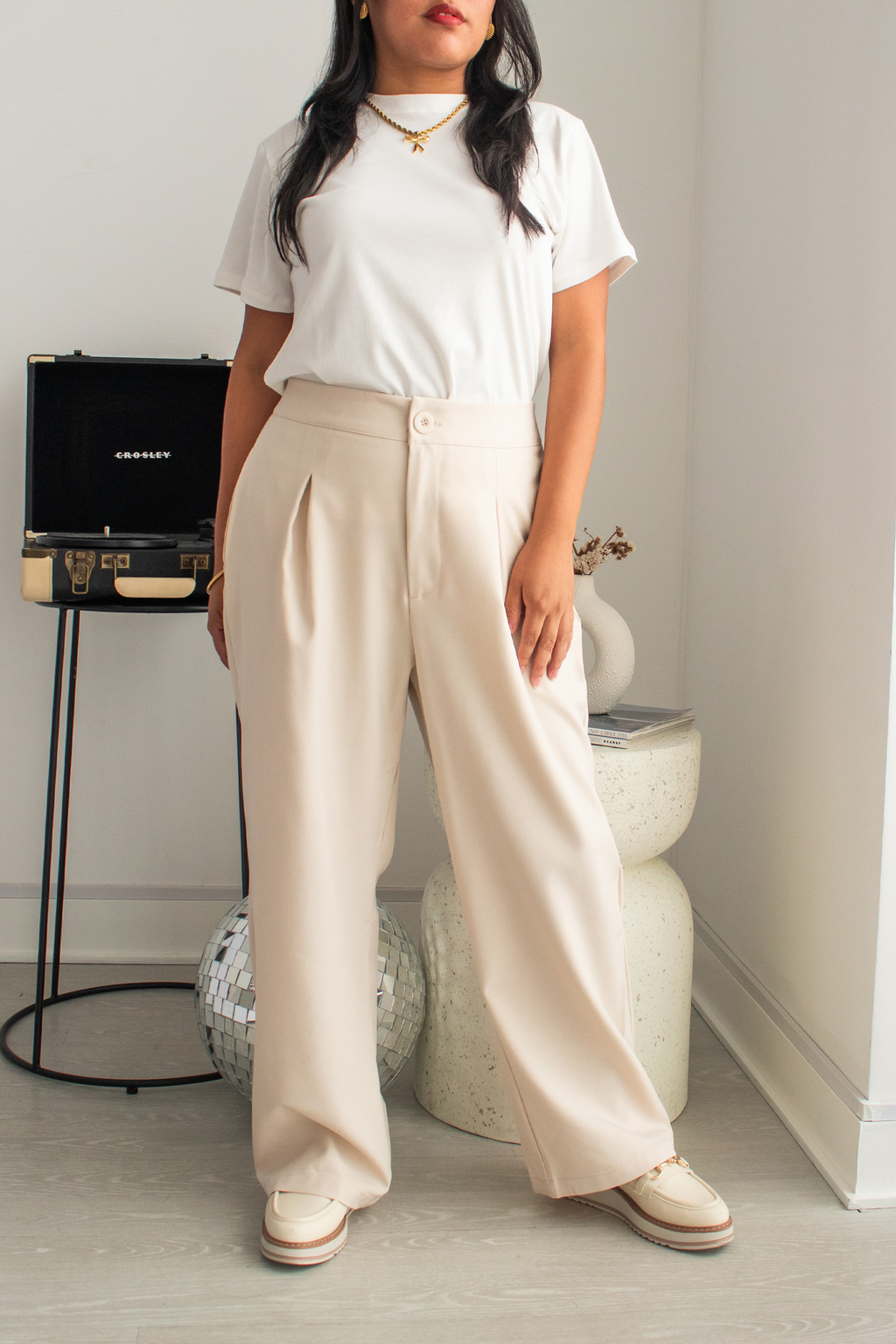 Pantalón Petite Olivia - Champagne