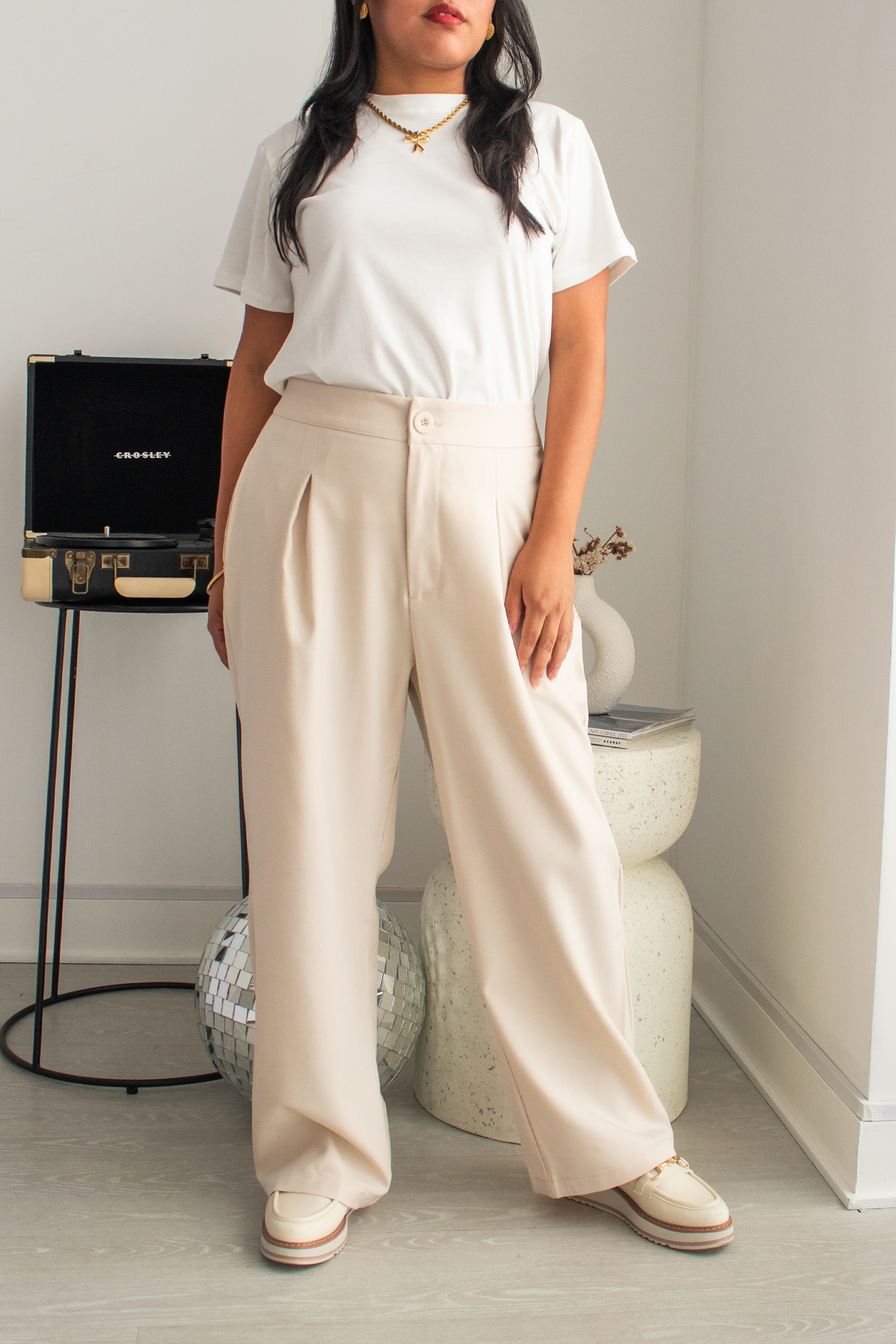 Pantalón Petite Olivia - Champagne