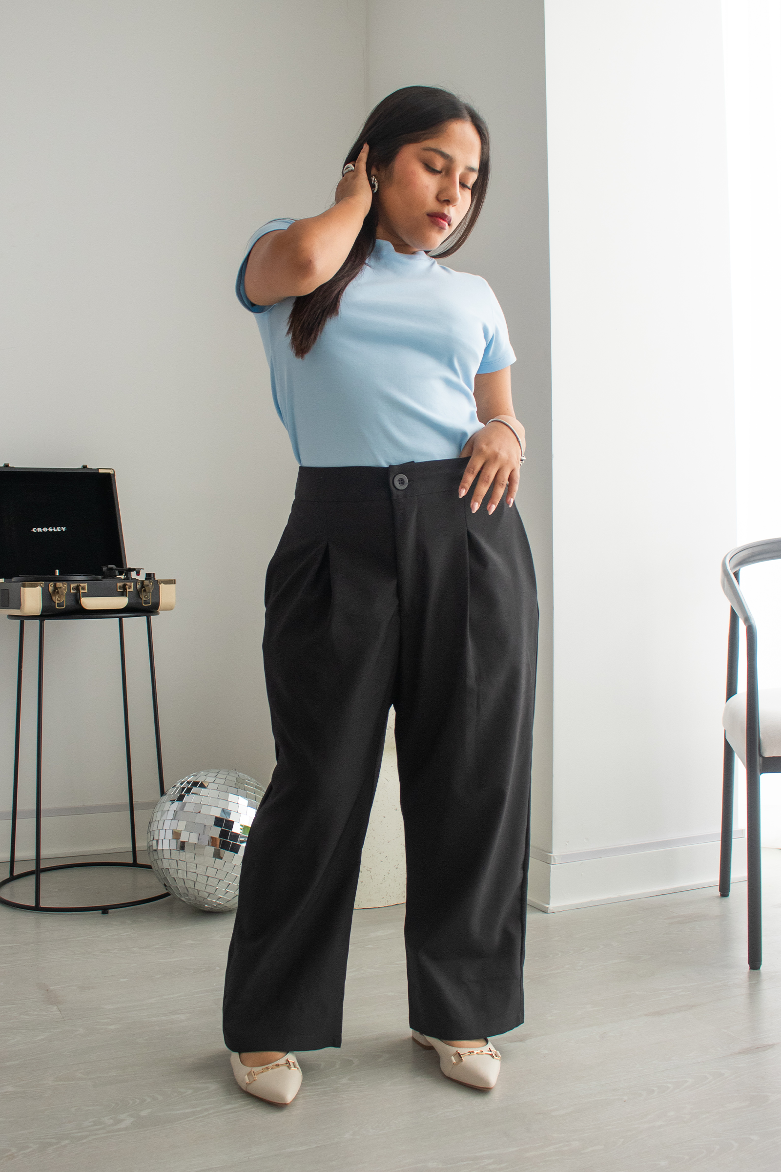 Pantalón Petite-Olivia - Negro