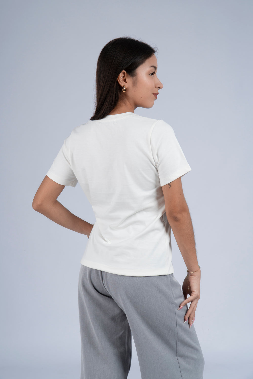 Polo Básico Petite Emma - Perla