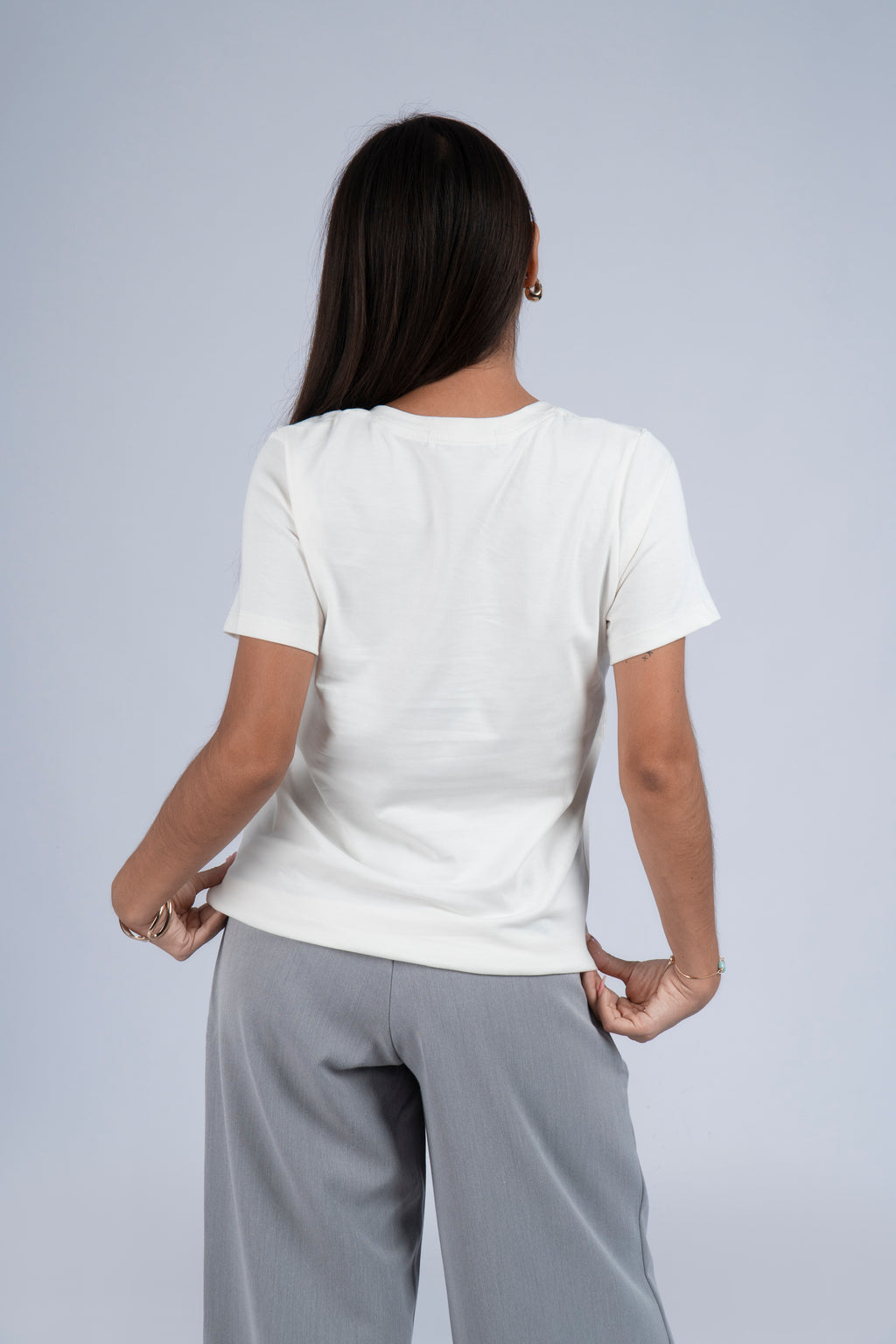 Polo Básico Petite Emma - Perla