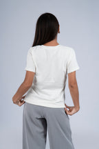 Polo Básico Petite Emma - Perla