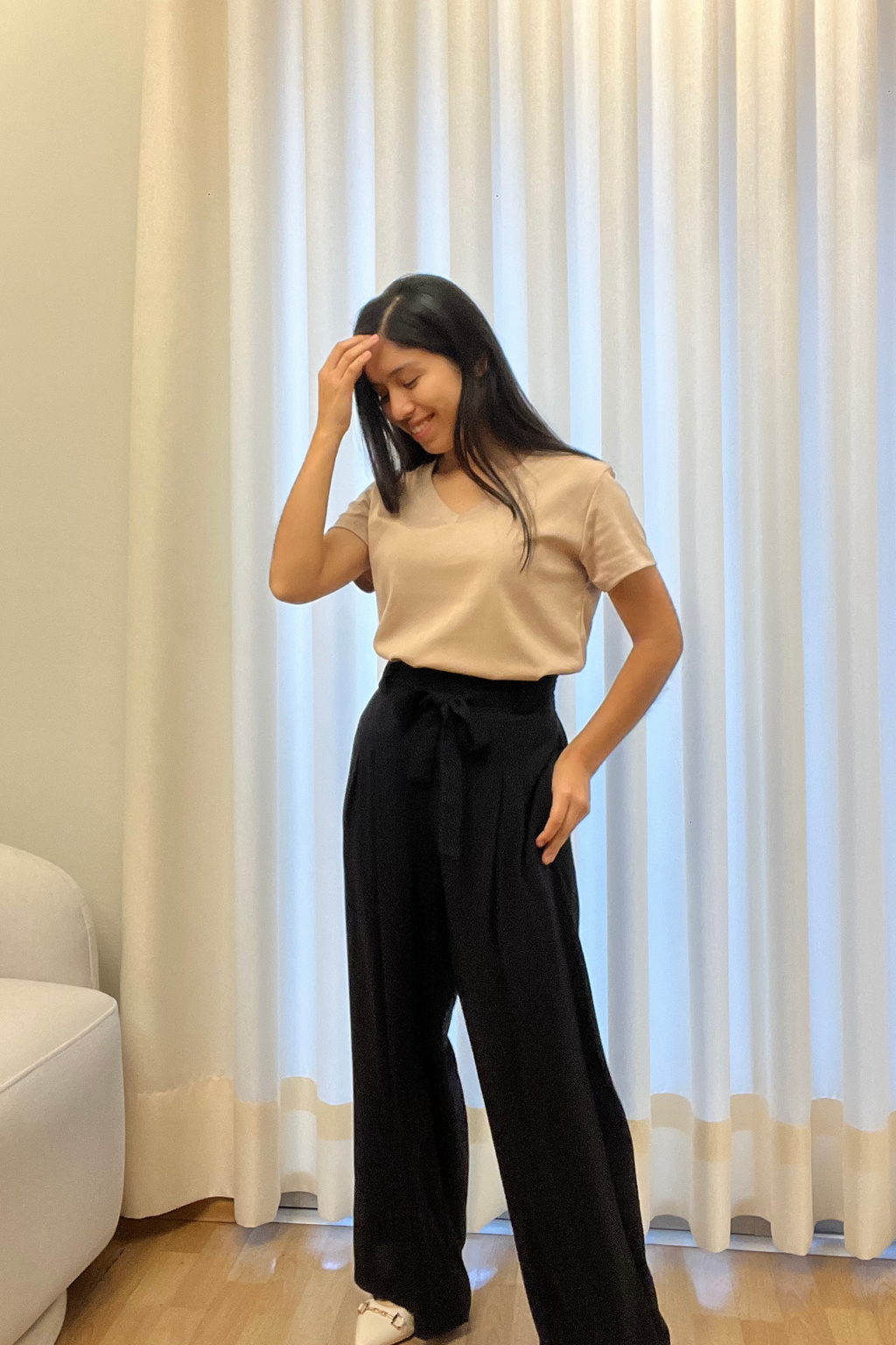 Polo Básico Petite Emma - Beige