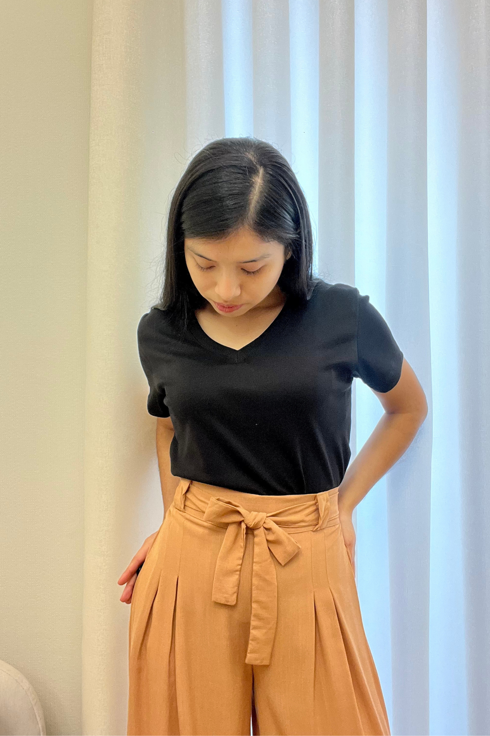 Polo Básico Petite Emma - Negro