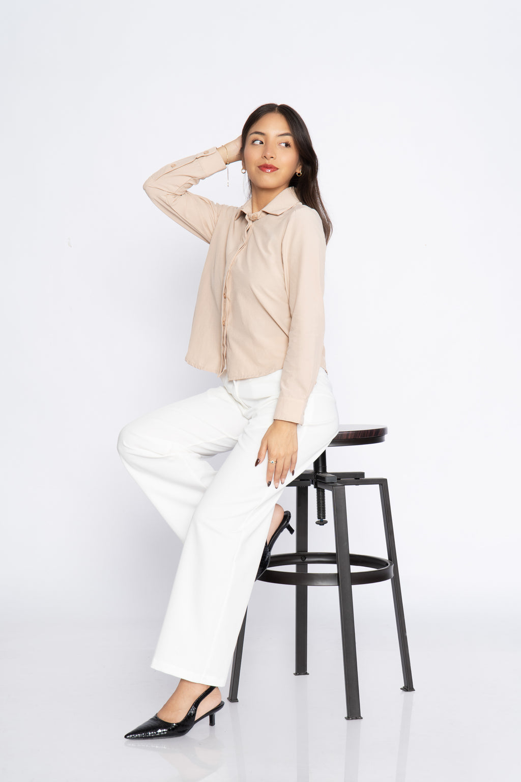 Blusa Petite Inés - Beige