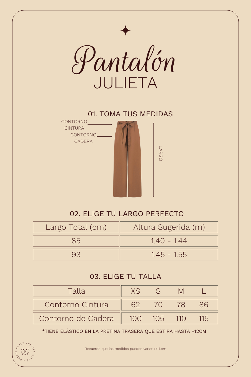 Pantalón Petite Julieta - Camel
