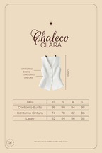 Chaleco Petite Clara - Beige