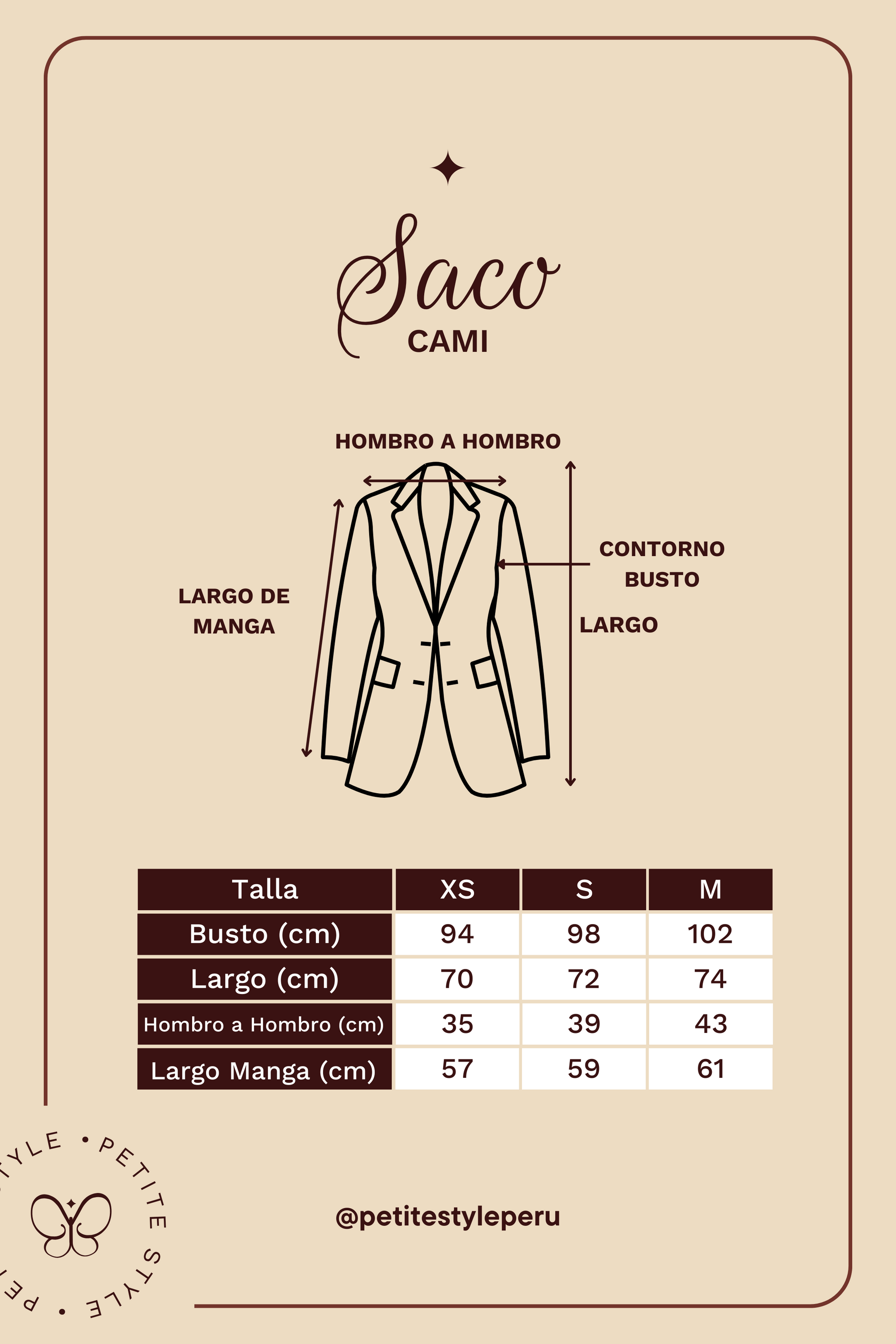 Saco Petite Cami - Beige