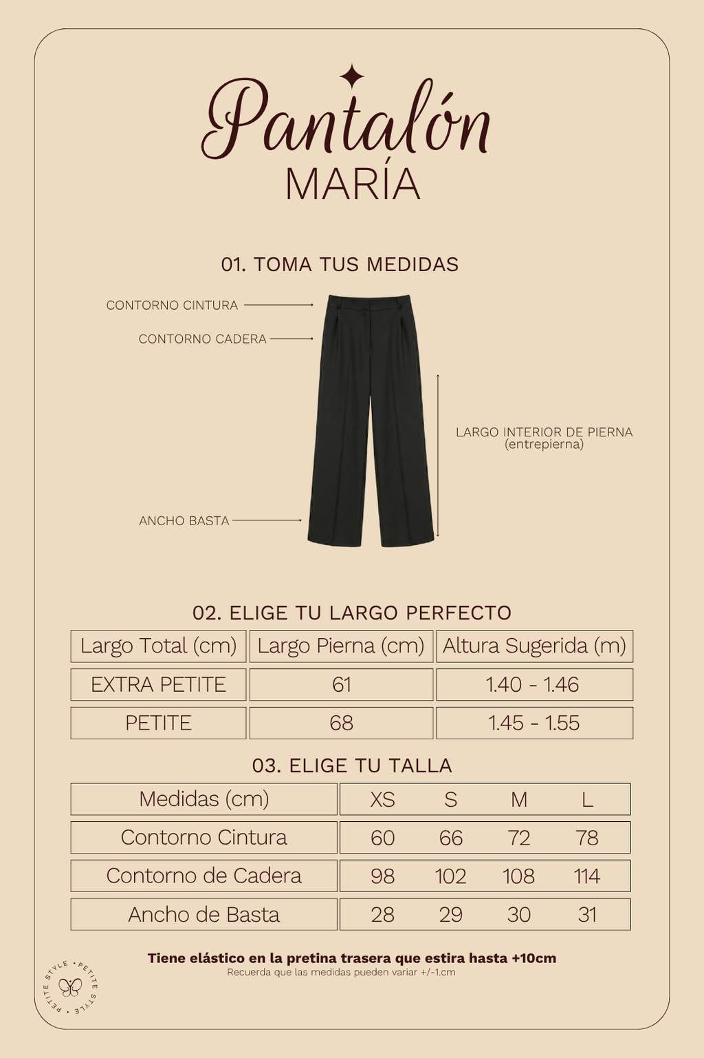 Pantalón Petite María - Negro