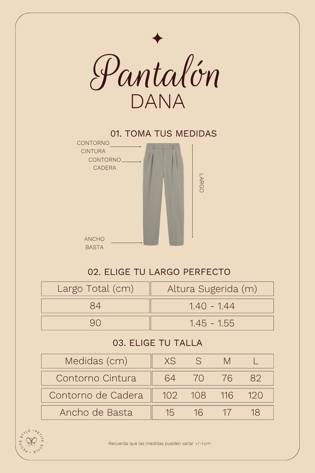 Pantalón Petite Dana - Beige